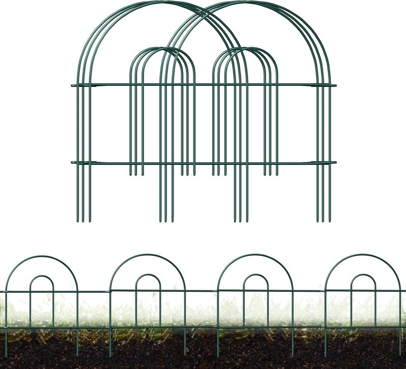 FOREHOGAR Decorative Garden Folding Border Fence, Metal Wire Edging Flower Fence Panel 18in X20ft Outdoor Patio Landscape - Image 1
